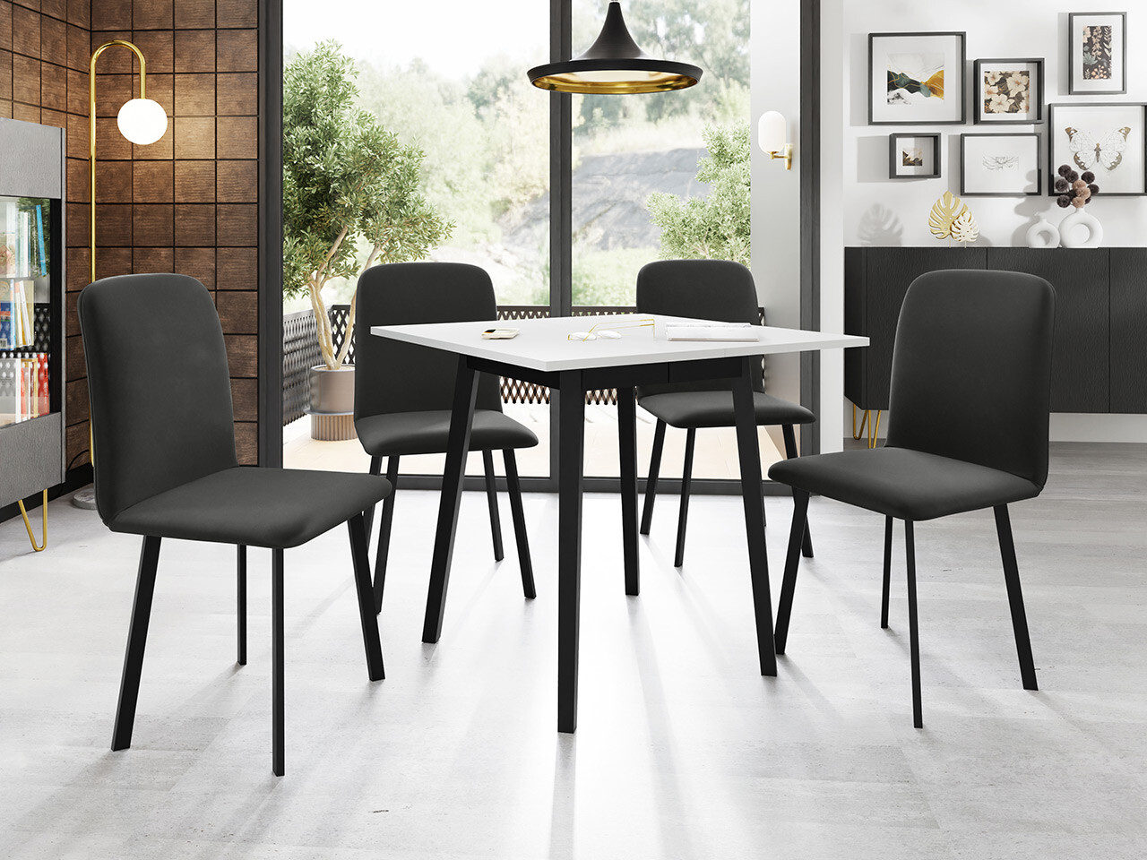 Spisestuesæt Edmond 116 (Amor Velvet 4321)