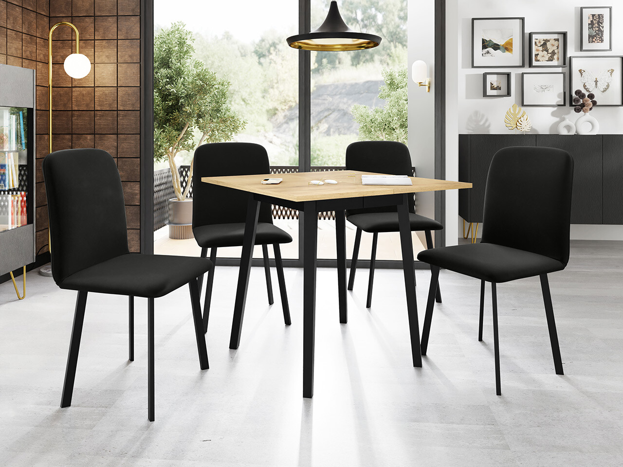 Spisestuesæt Edmond 116 (Amor Velvet 4322)