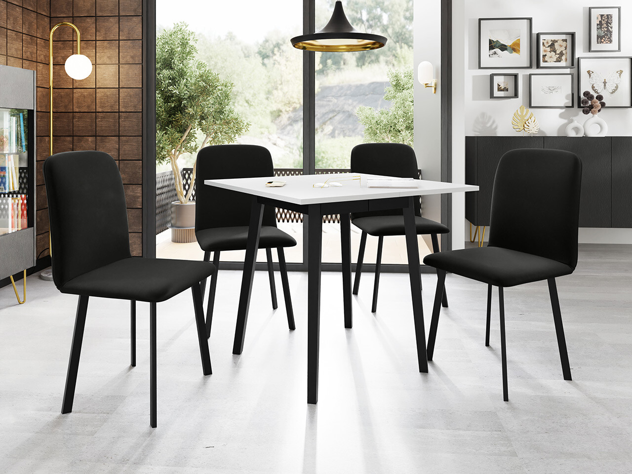 Spisestuesæt Edmond 116 (Amor Velvet 4322)