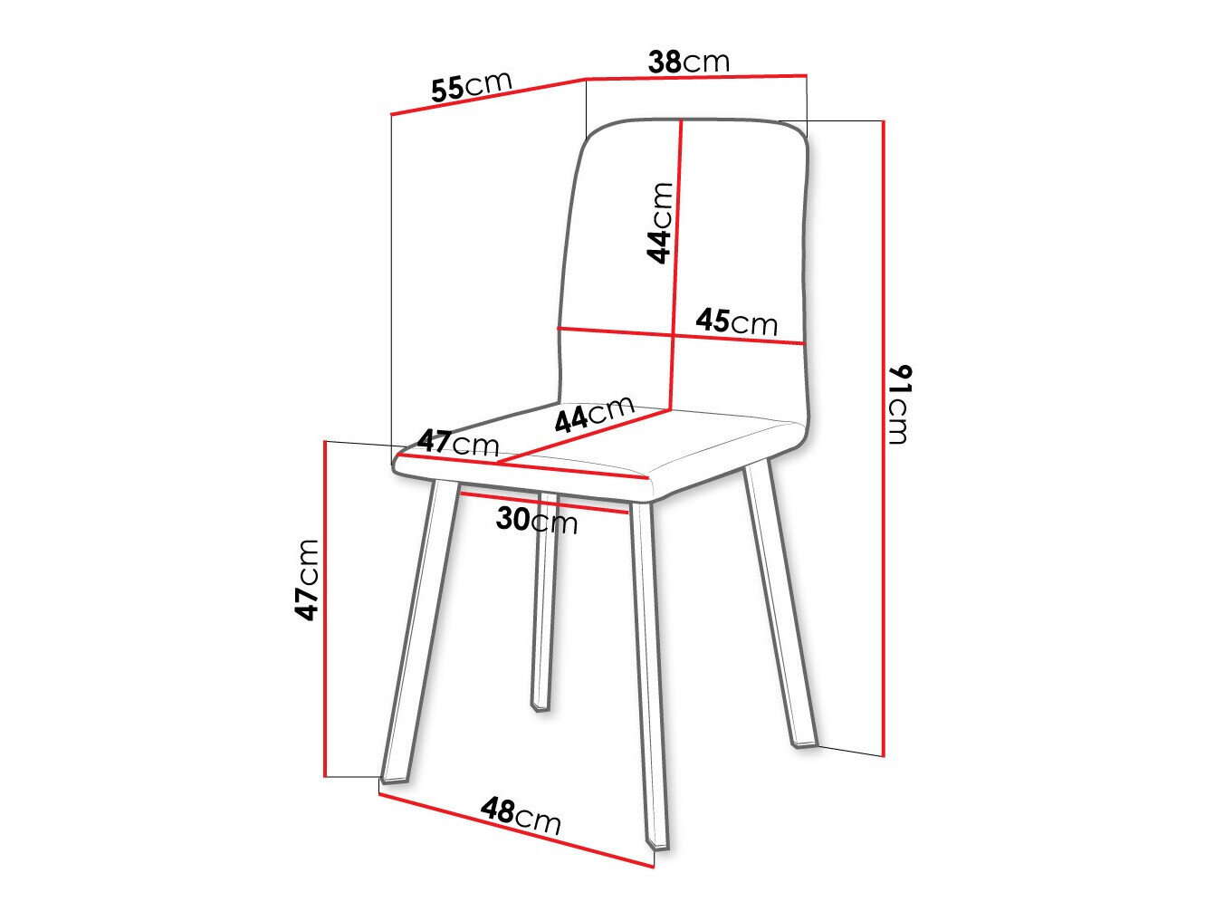 Stol Edmond 115 (Amor Velvet 4321)