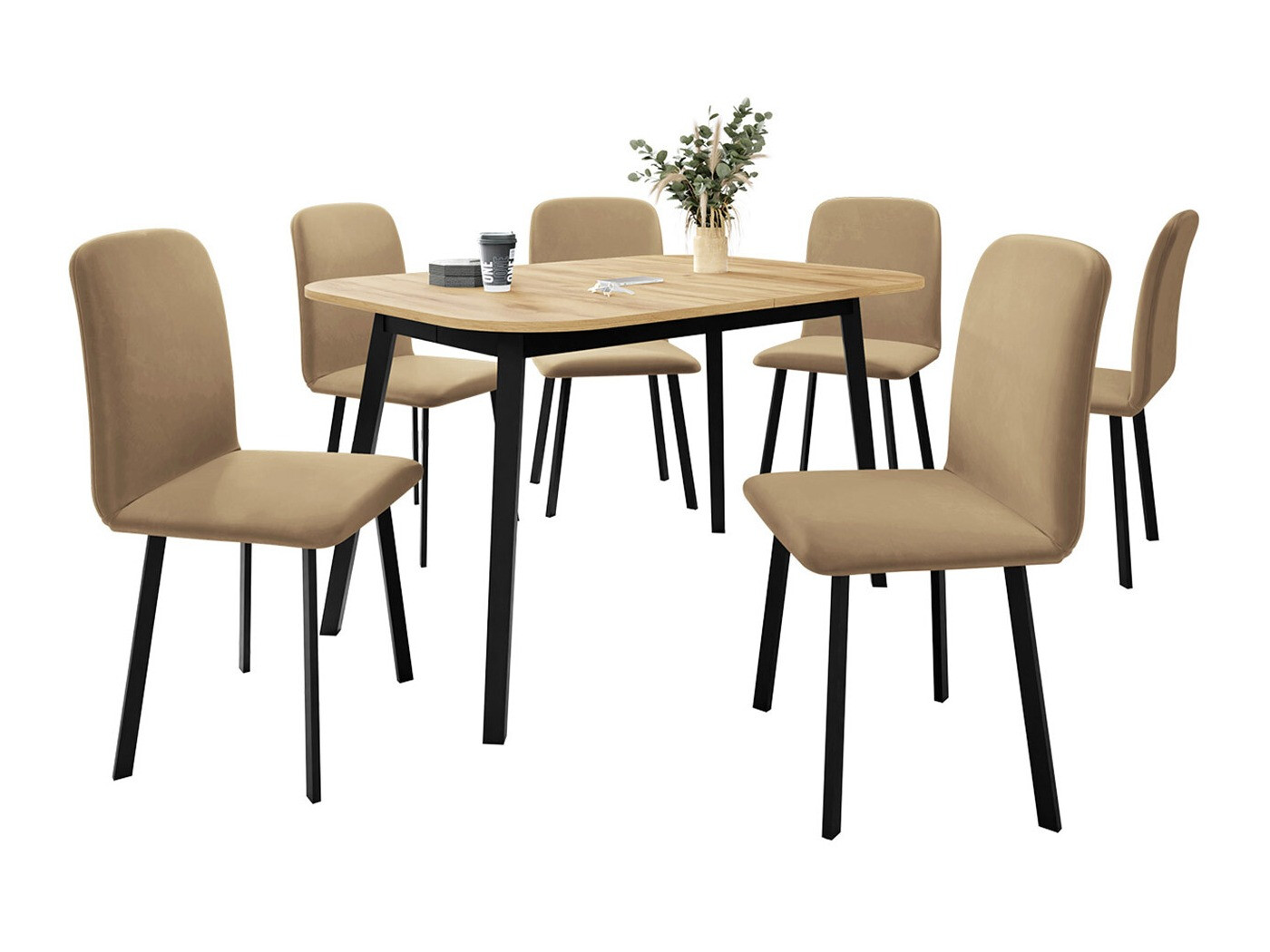 Spisestuesæt Edmond 117 (Amor Velvet 4302)
