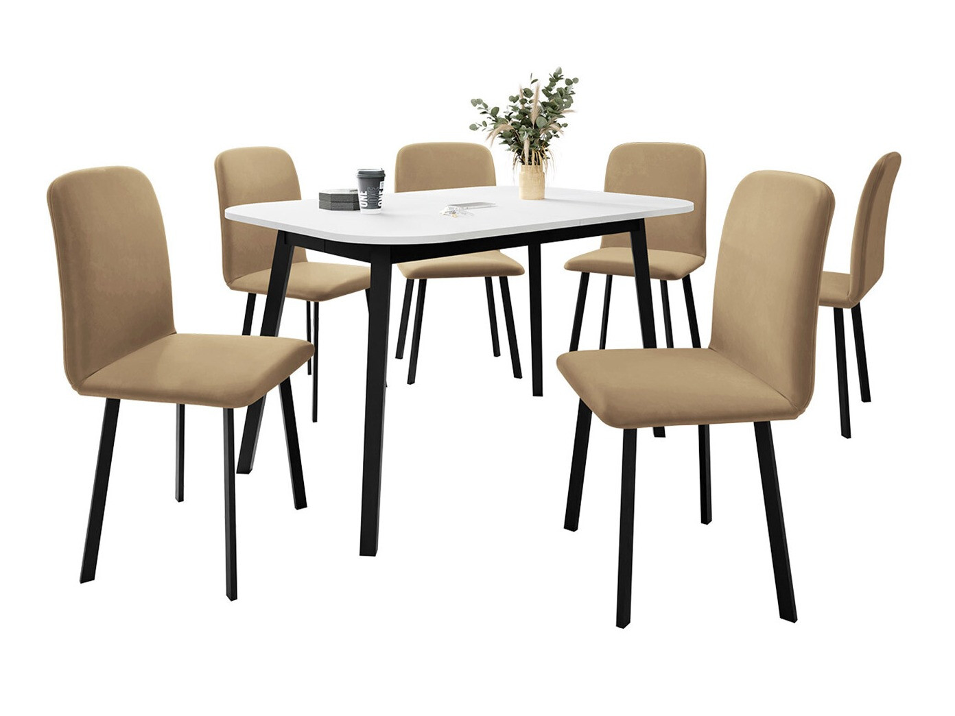 Spisestuesæt Edmond 117 (Amor Velvet 4302)