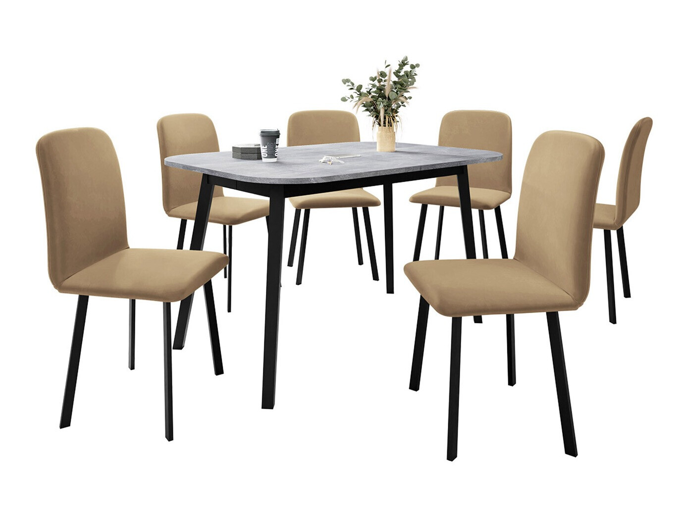 Spisestuesæt Edmond 117 (Amor Velvet 4302)