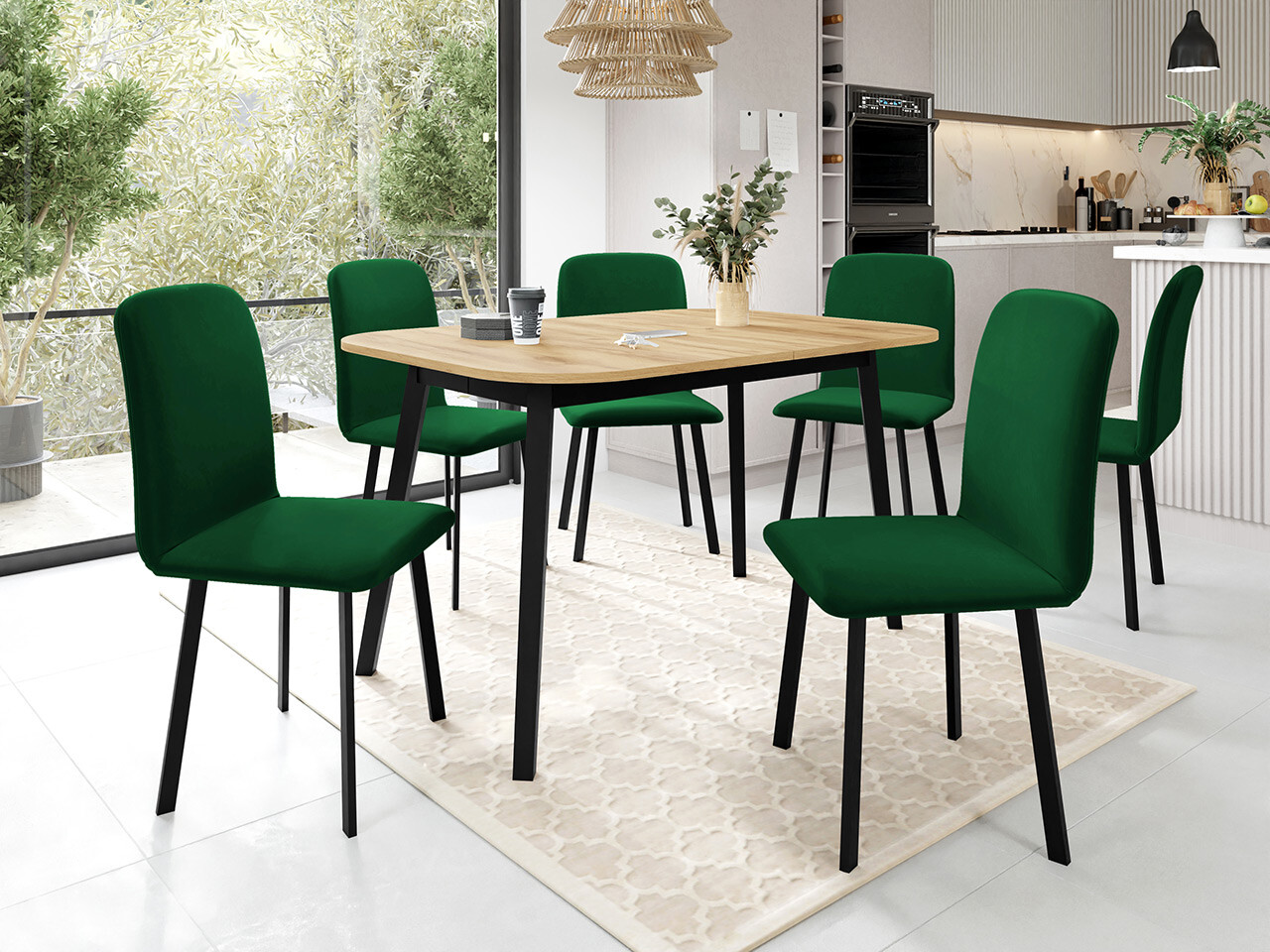 Spisestuesæt Edmond 117 (Amor Velvet 4311)