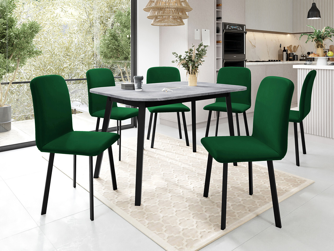 Spisestuesæt Edmond 117 (Amor Velvet 4311)