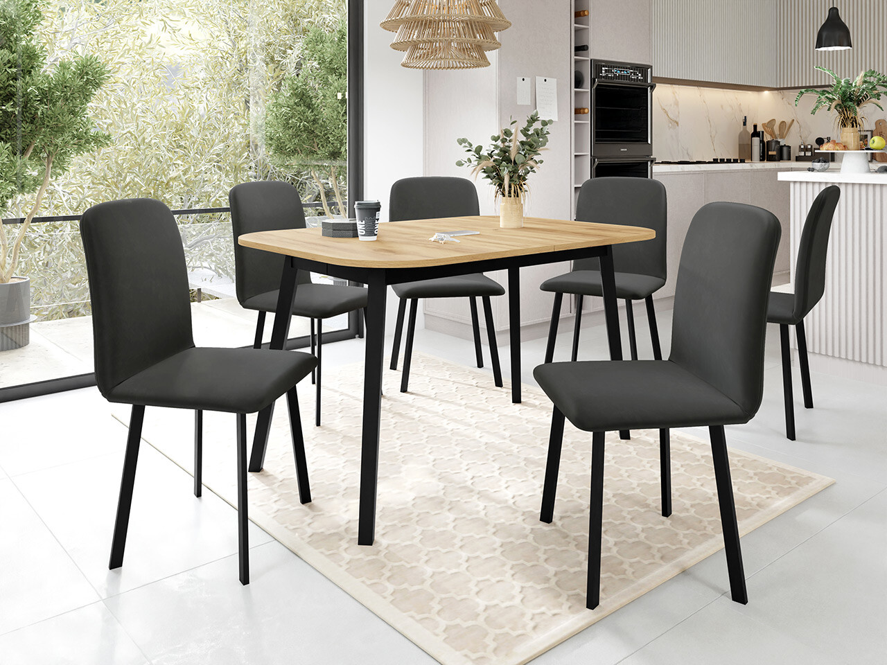 Spisestuesæt Edmond 117 (Amor Velvet 4321)
