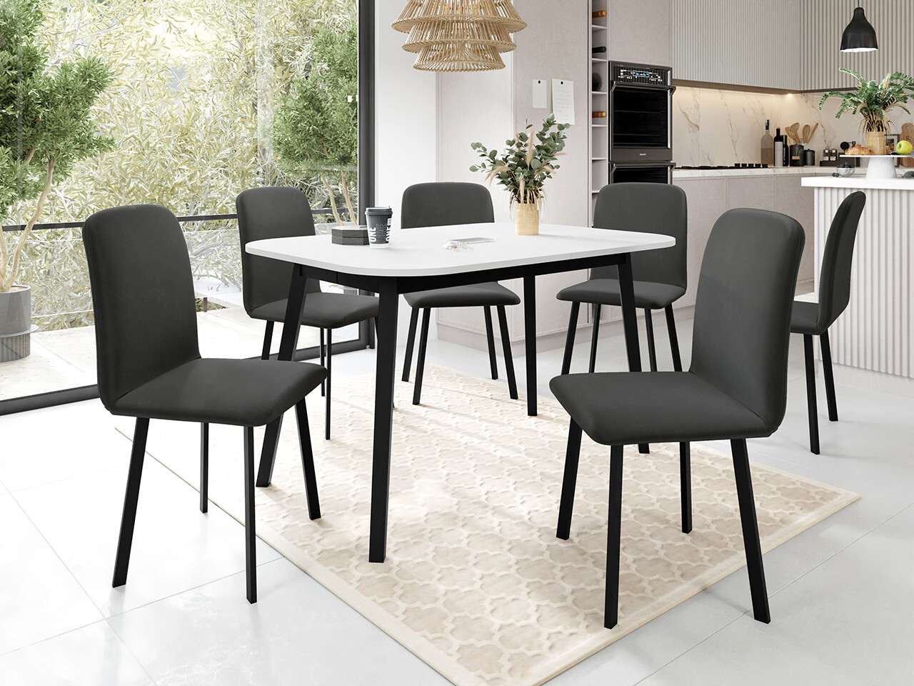 Spisestuesæt Edmond 117 (Amor Velvet 4321)