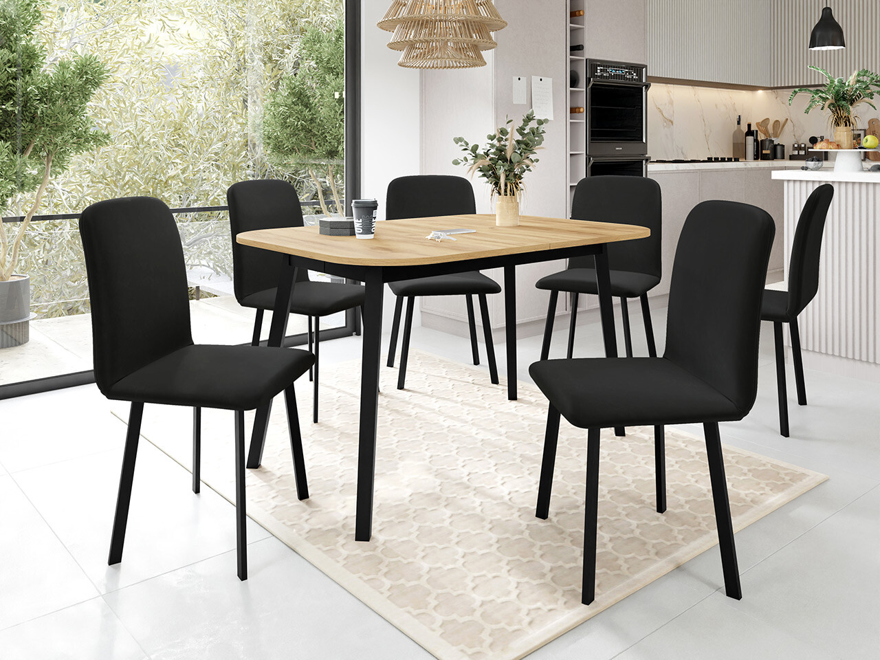 Spisestuesæt Edmond 117 (Amor Velvet 4322)
