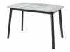 Spisestuesæt Edmond 117 (Grå marmor + Sort)