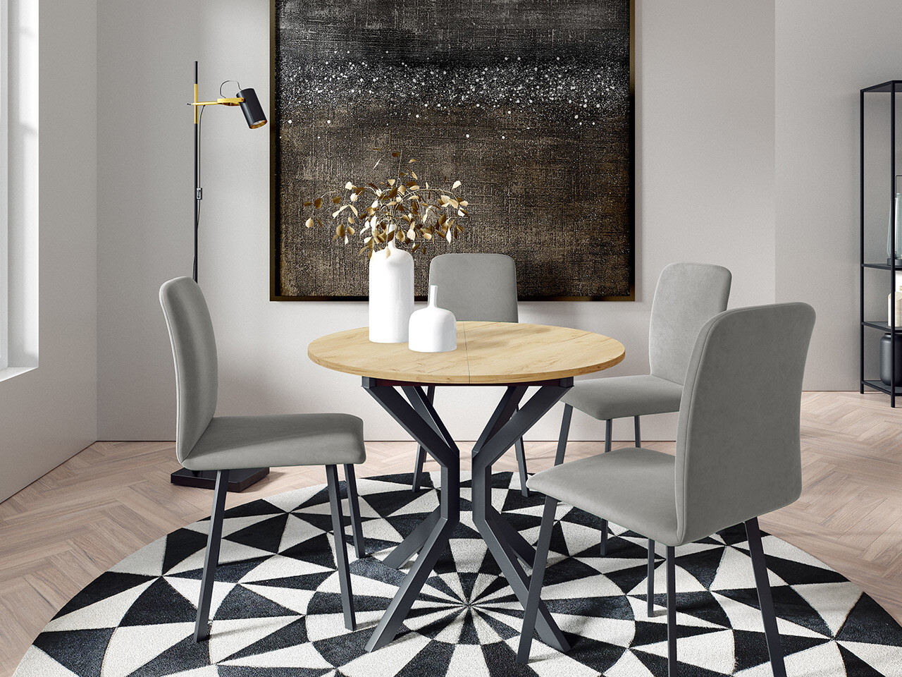 Spisestuesæt Edmond 118 (Amor Velvet 4318)