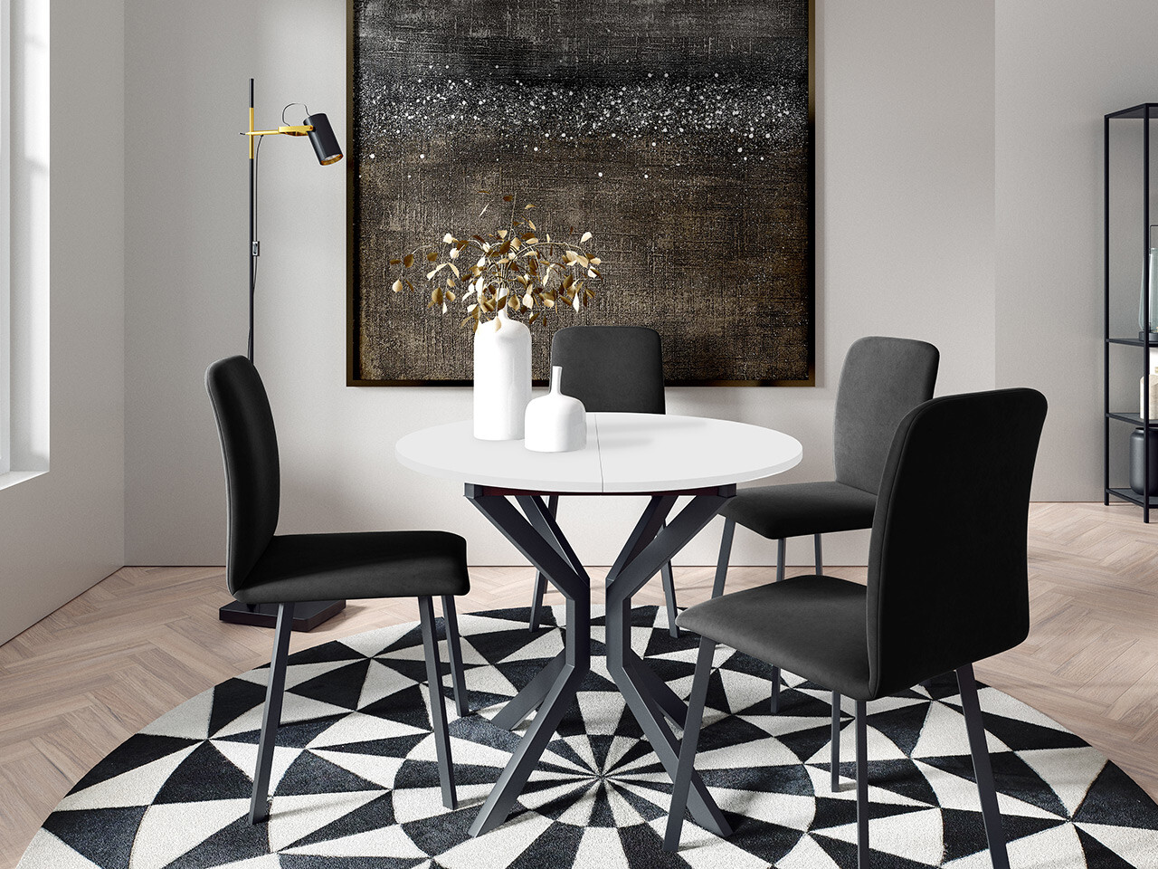Spisestuesæt Edmond 118 (Amor Velvet 4321)