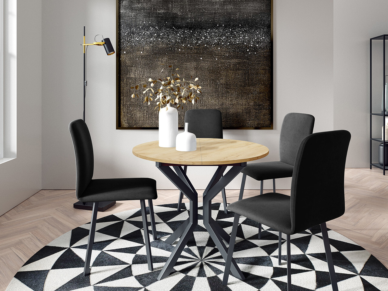 Spisestuesæt Edmond 118 (Amor Velvet 4321)