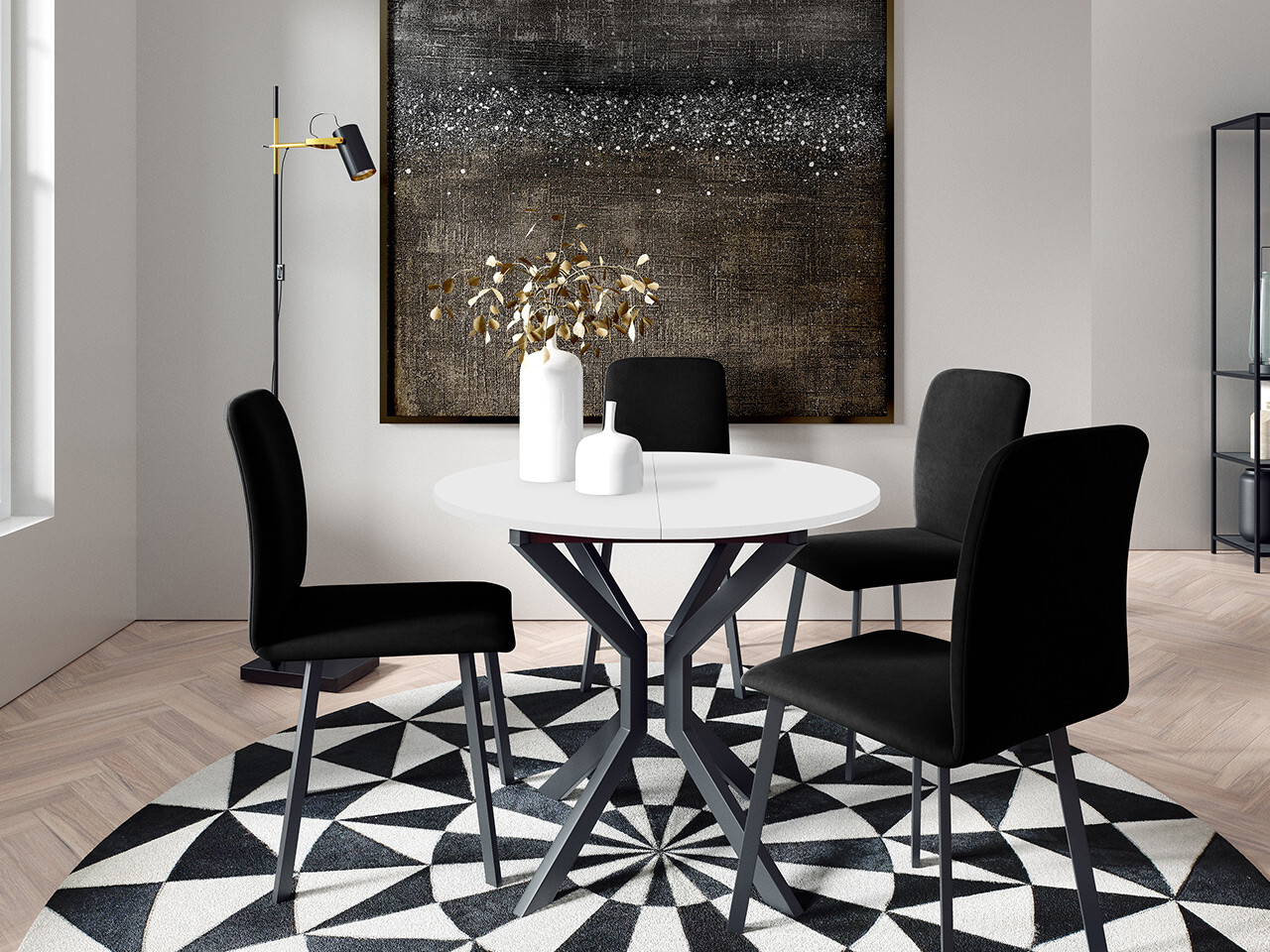 Spisestuesæt Edmond 118 (Amor Velvet 4322)