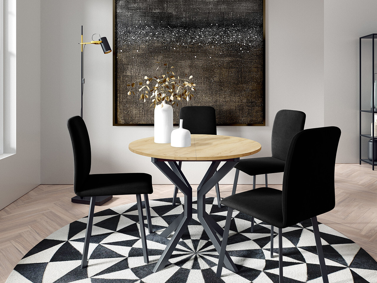 Spisestuesæt Edmond 118 (Amor Velvet 4322)