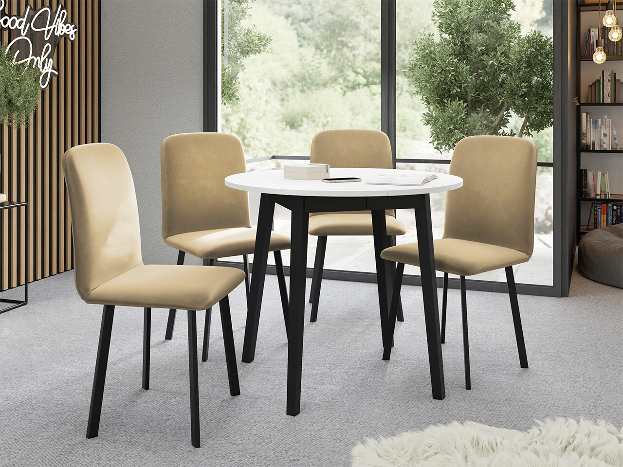 Spisestuesæt Edmond 119 (Amor Velvet 4302)