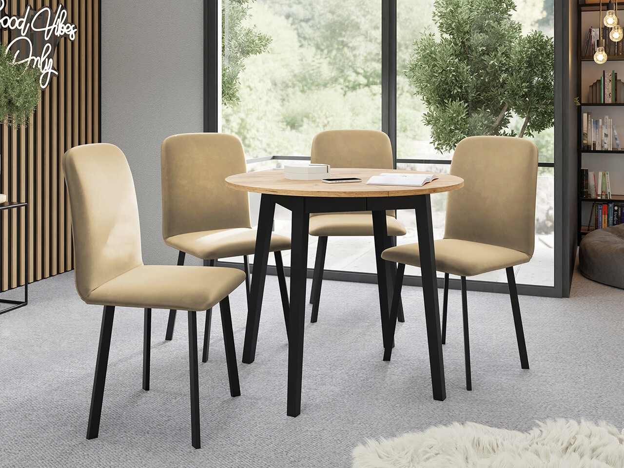 Spisestuesæt Edmond 119 (Amor Velvet 4302)