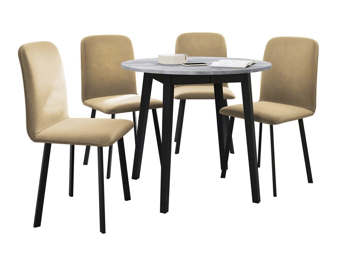 Spisestuesæt Edmond 119 (Amor Velvet 4302)