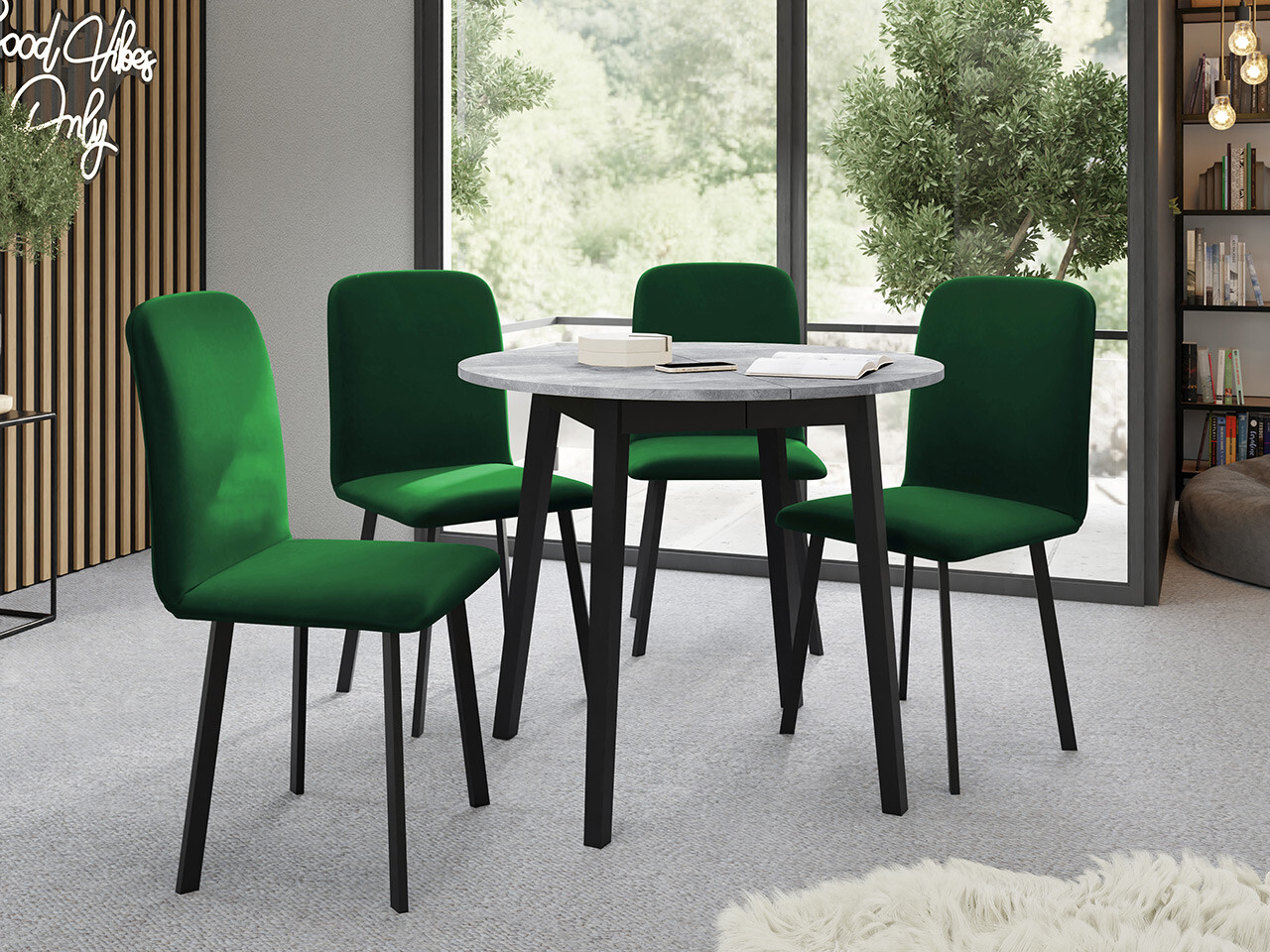 Spisestuesæt Edmond 119 (Amor Velvet 4311)