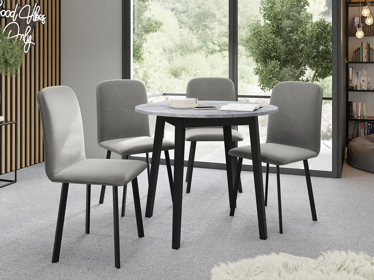 Spisestuesæt Edmond 119 (Amor Velvet 4318)