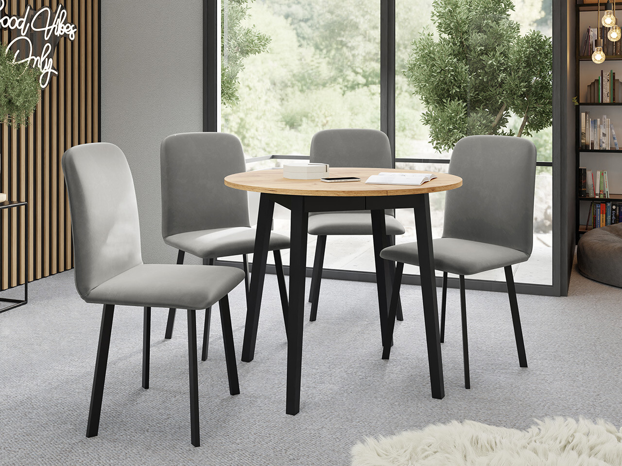 Spisestuesæt Edmond 119 (Amor Velvet 4318)