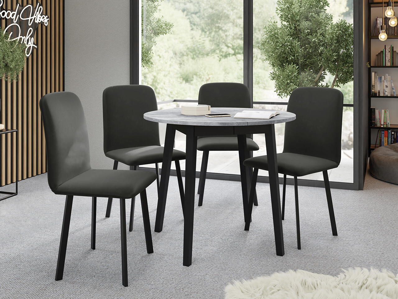 Spisestuesæt Edmond 119 (Amor Velvet 4321)