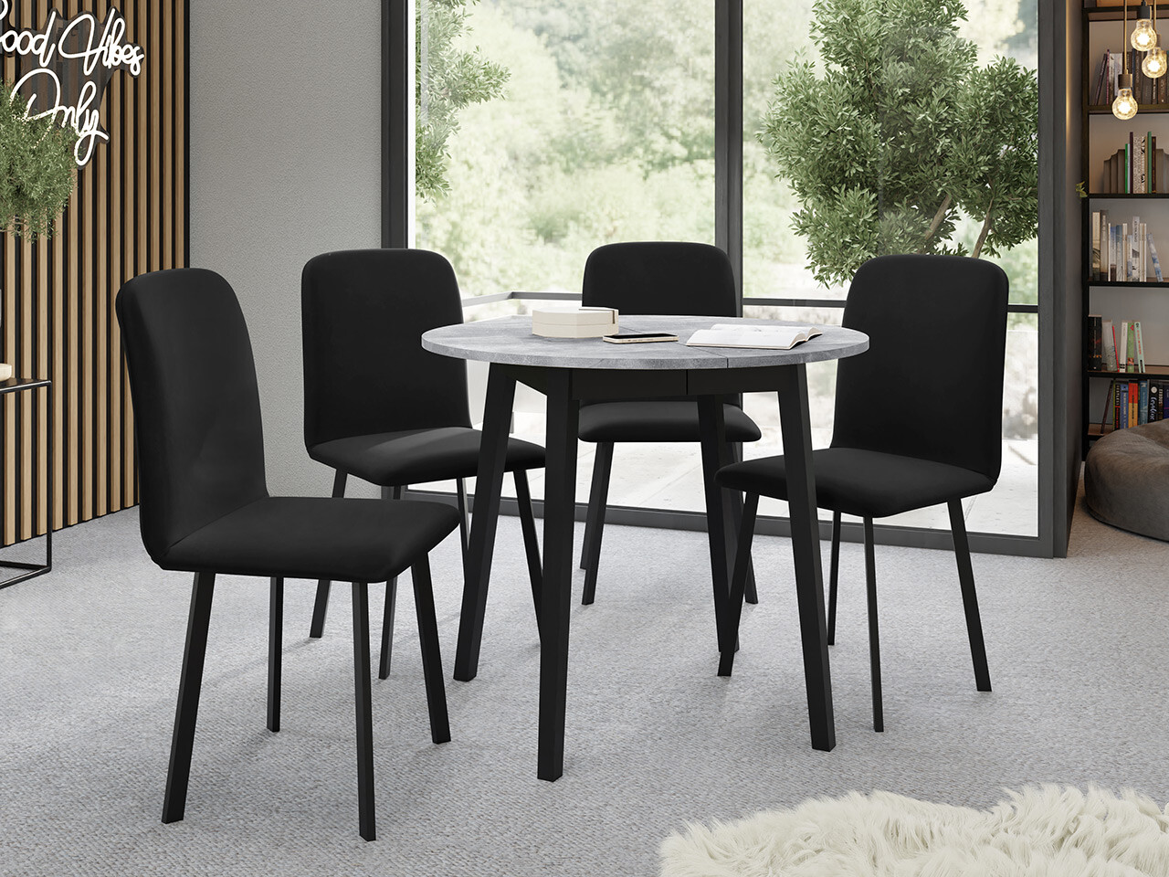 Spisestuesæt Edmond 119 (Amor Velvet 4322)