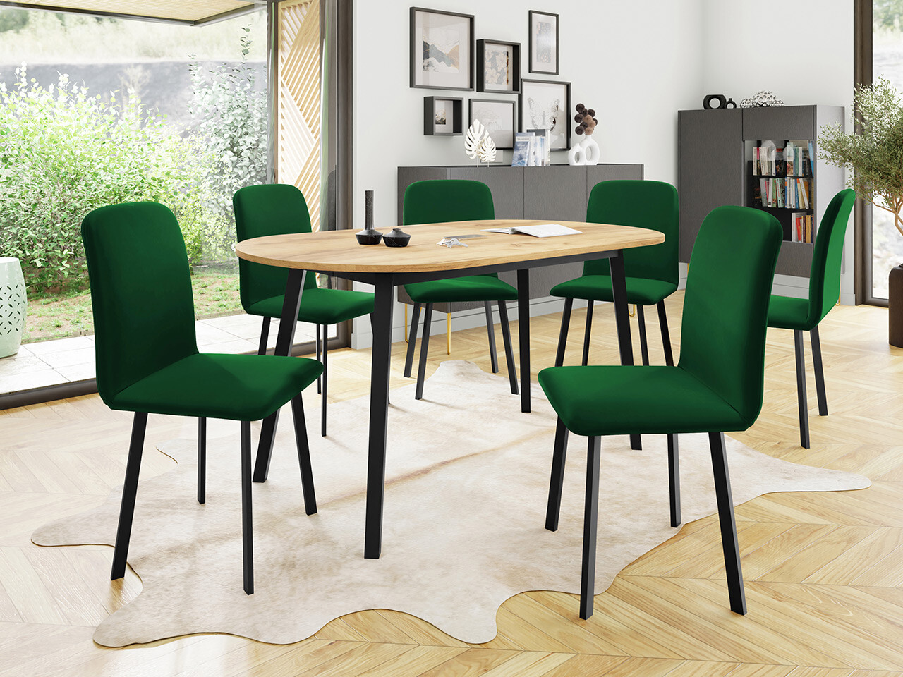 Spisestuesæt Edmond 121 (Amor Velvet 4311)