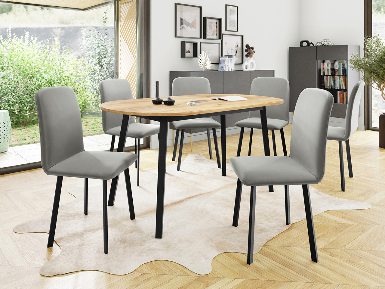 Spisestuesæt Edmond 121 (Amor Velvet 4318)