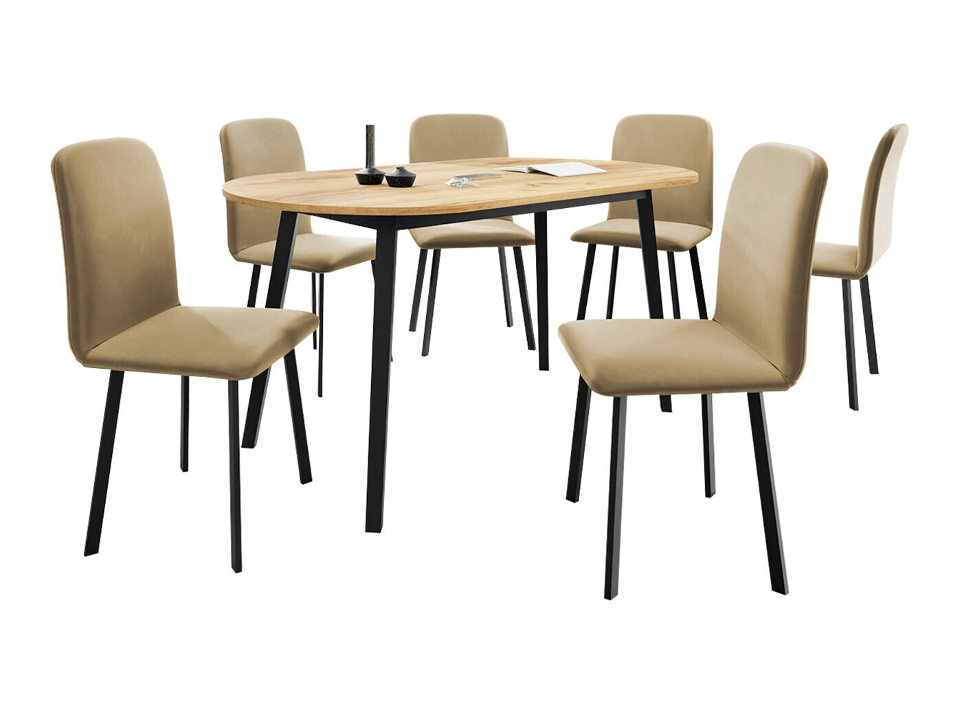 Spisestuesæt Edmond 121 (Amor Velvet 4302)