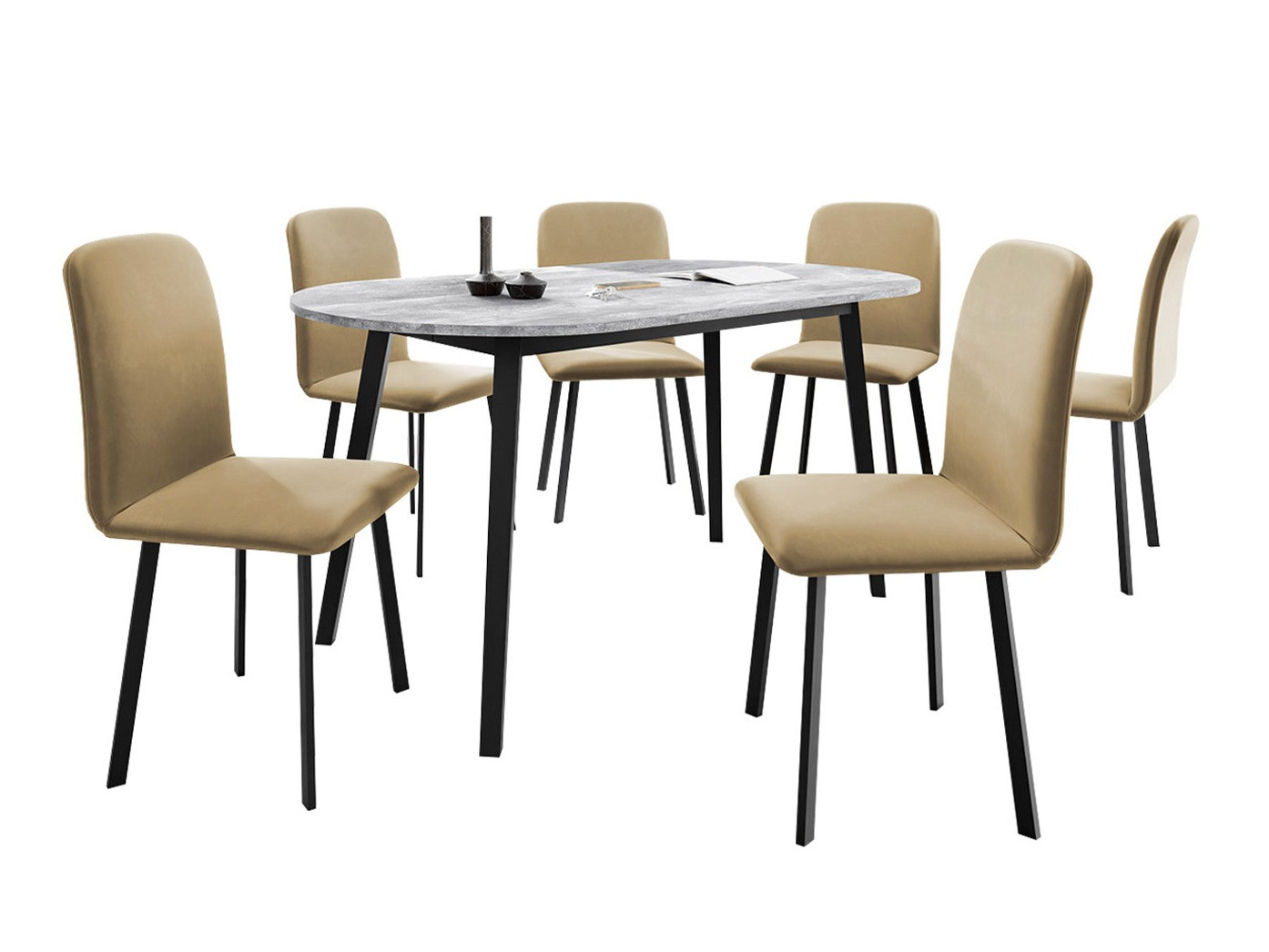 Spisestuesæt Edmond 121 (Amor Velvet 4302)