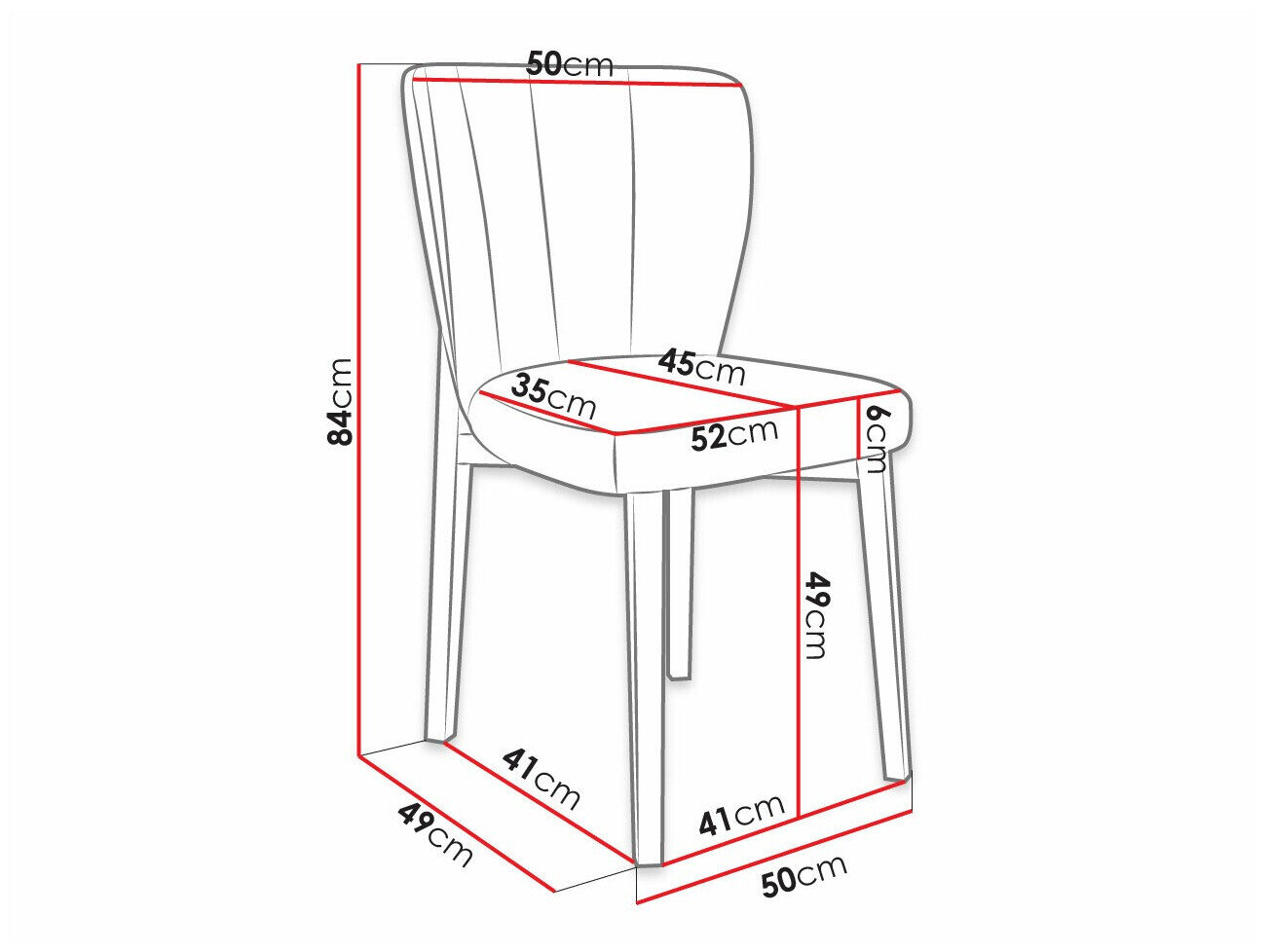 Stol Racine 130 (Sort + Magic Velvet 2250)
