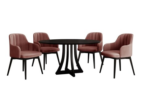 Spisestuesæt Racine 128 (Sort)