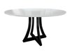 Spisestuesæt Racine 137 (Glansfuld hvid + Blank sort)