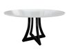 Spisestuesæt Racine 137 (Glansfuld hvid + Blank sort)