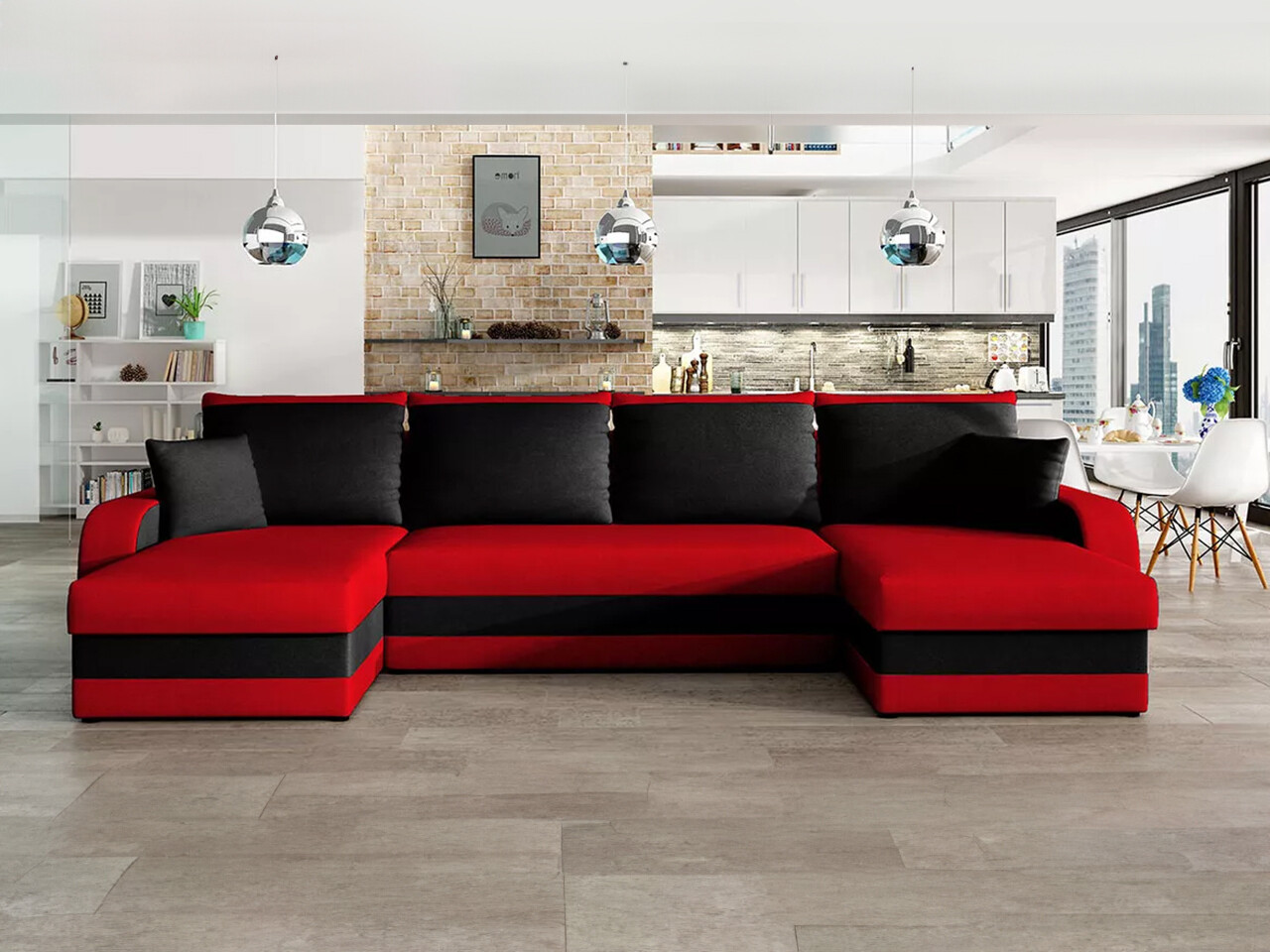 Hjørnesofa Comfivo Melissa IV (Mikrofaza 22 + Mikrofaza 15)