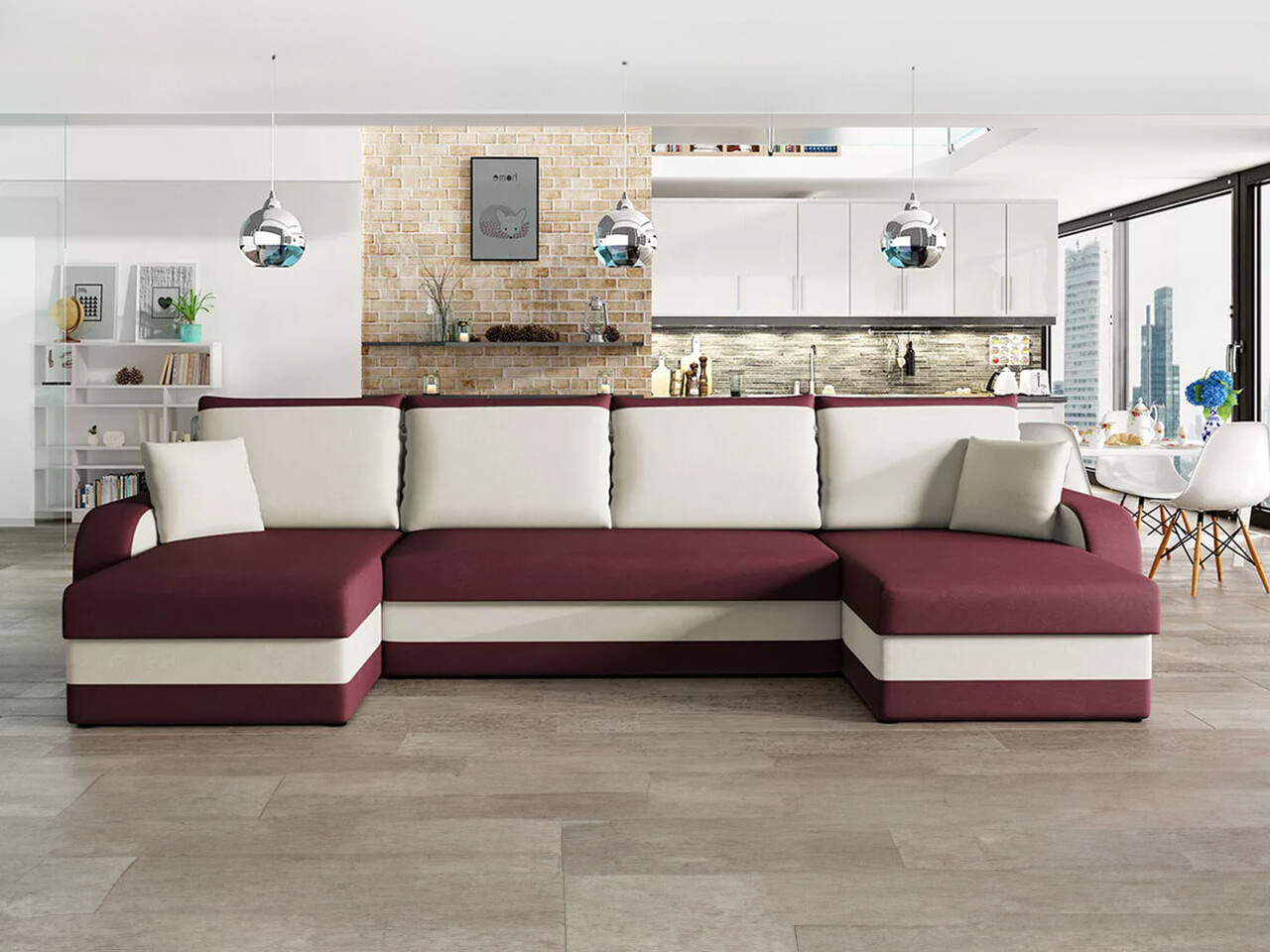 Hjørnesofa Comfivo Melissa IV (Mikrofaza 25 + Mikrofaza 31)