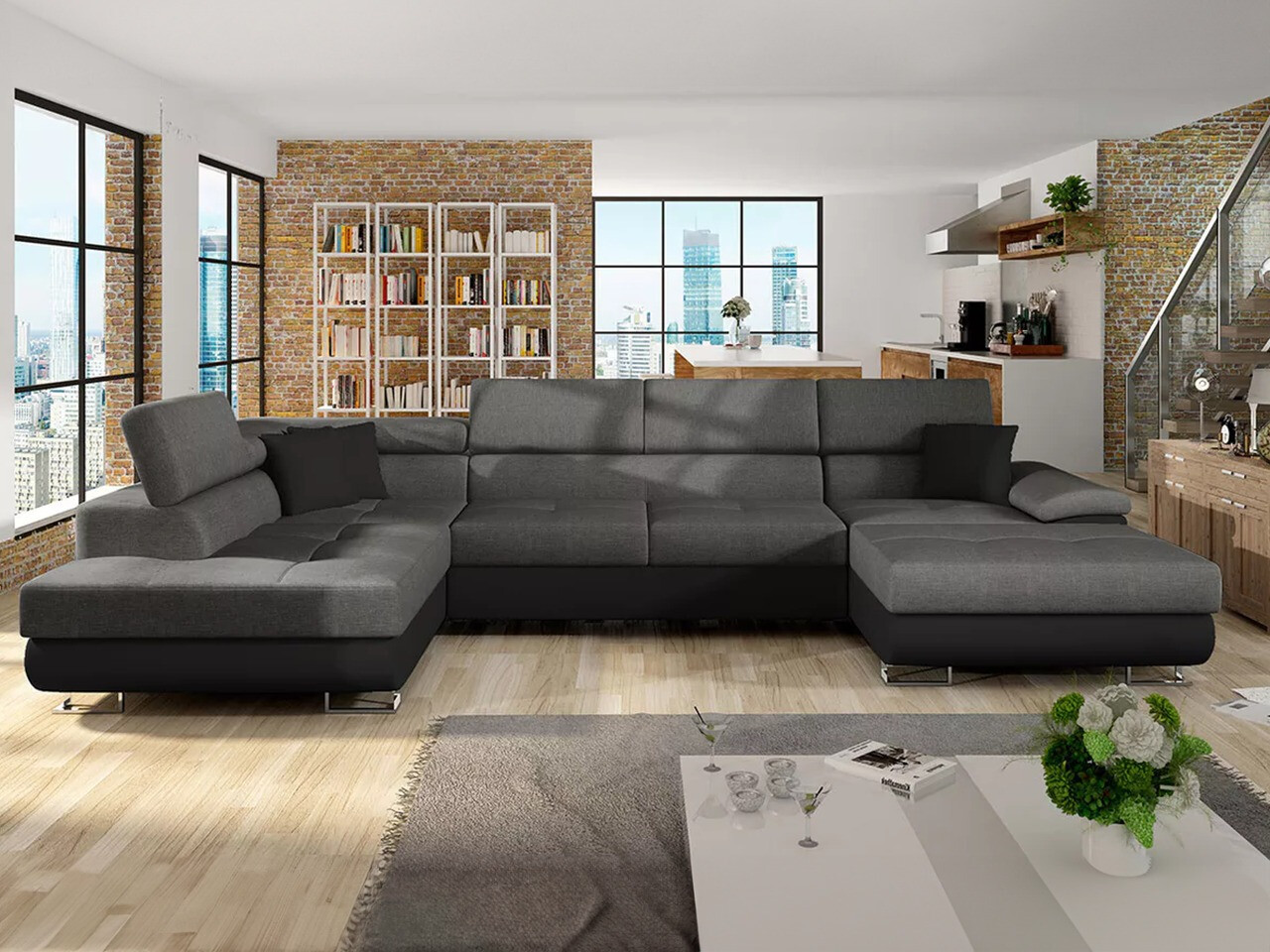 Hjørnesofa Comfivo Ruta IV (Soft 011 + Lux 06 + Soft 011)