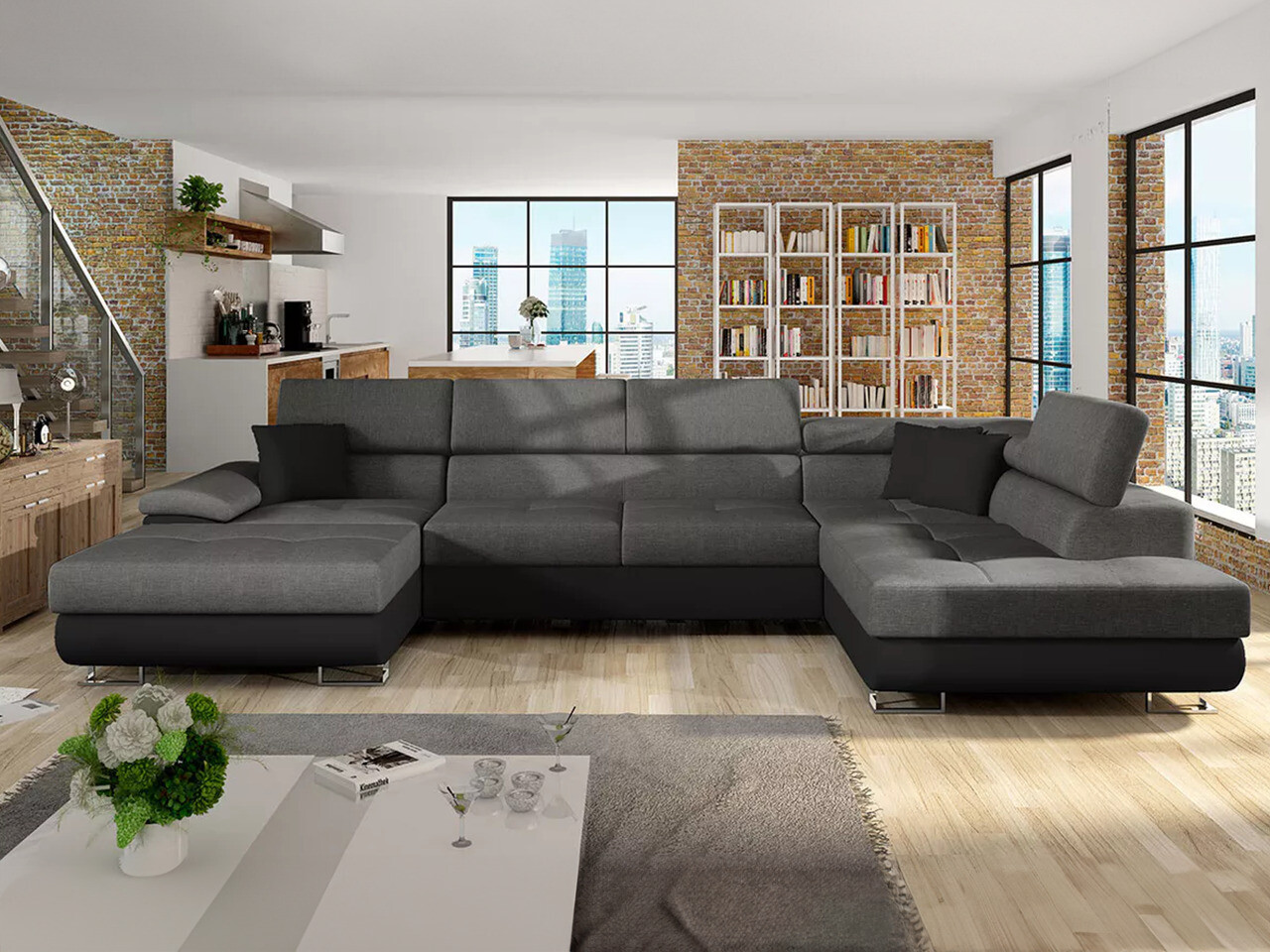 Hjørnesofa Comfivo Ruta IV (Soft 011 + Lux 06 + Soft 011)