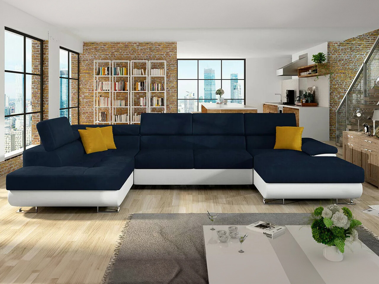 Hjørnesofa Comfivo Ruta IV (Soft 017 + Uttario Velvet 2967 + Uttario Velvet 2959)