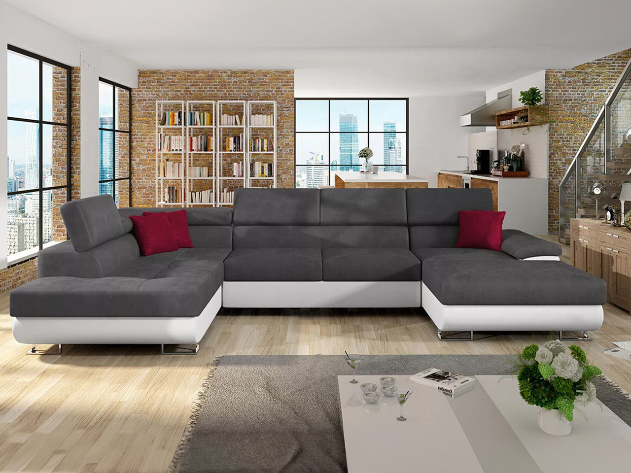 Hjørnesofa Comfivo Ruta IV (Soft 017 + Uttario Velvet 2971 + Kronos 02)