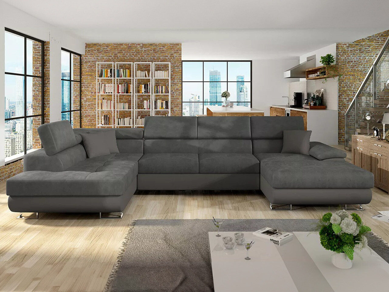 Hjørnesofa Comfivo Ruta IV (Soft 029 + Uttario Velvet 2971 + Soft 029)