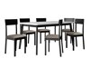 Spisestuesæt Victorville 350 (Hvid + Sort)