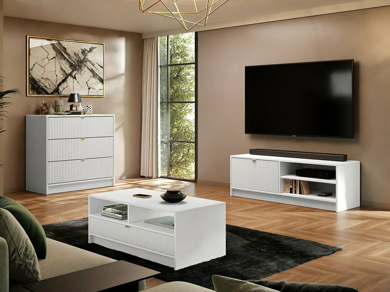 Sofabord Comfivo Papilio (Hvid)