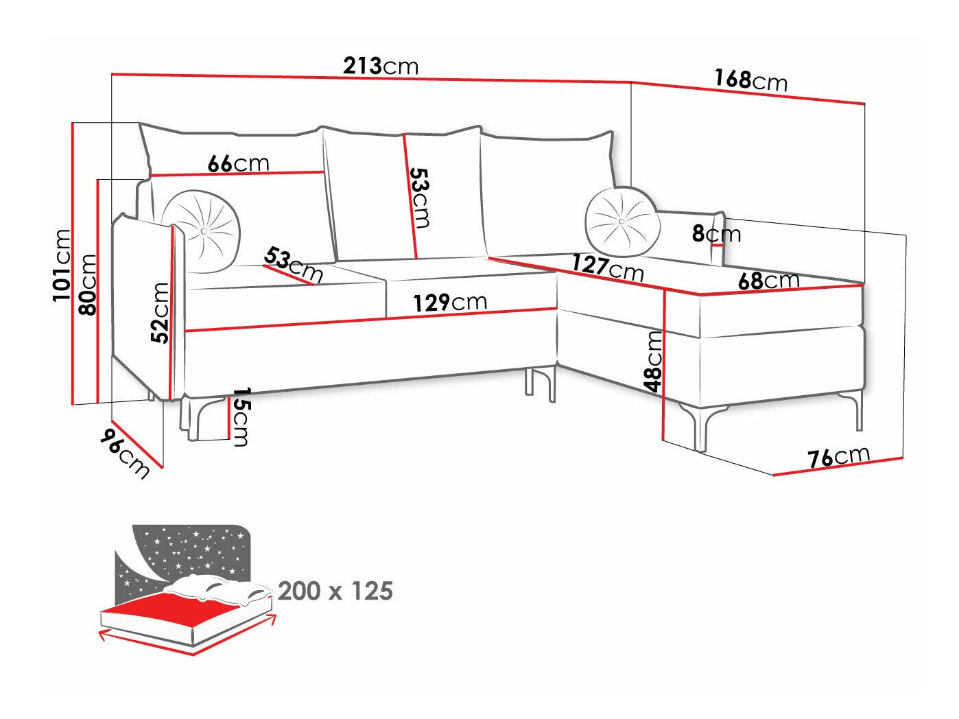 Hjørnesofa Clovis 112 (Manila 25)