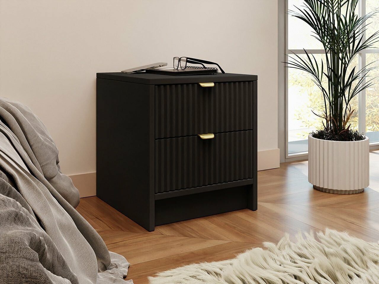 Sengebord Comfivo Papilio (Sort)