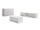 Stuemøbelsæt Comfivo Larmire 107 (Hvid)
