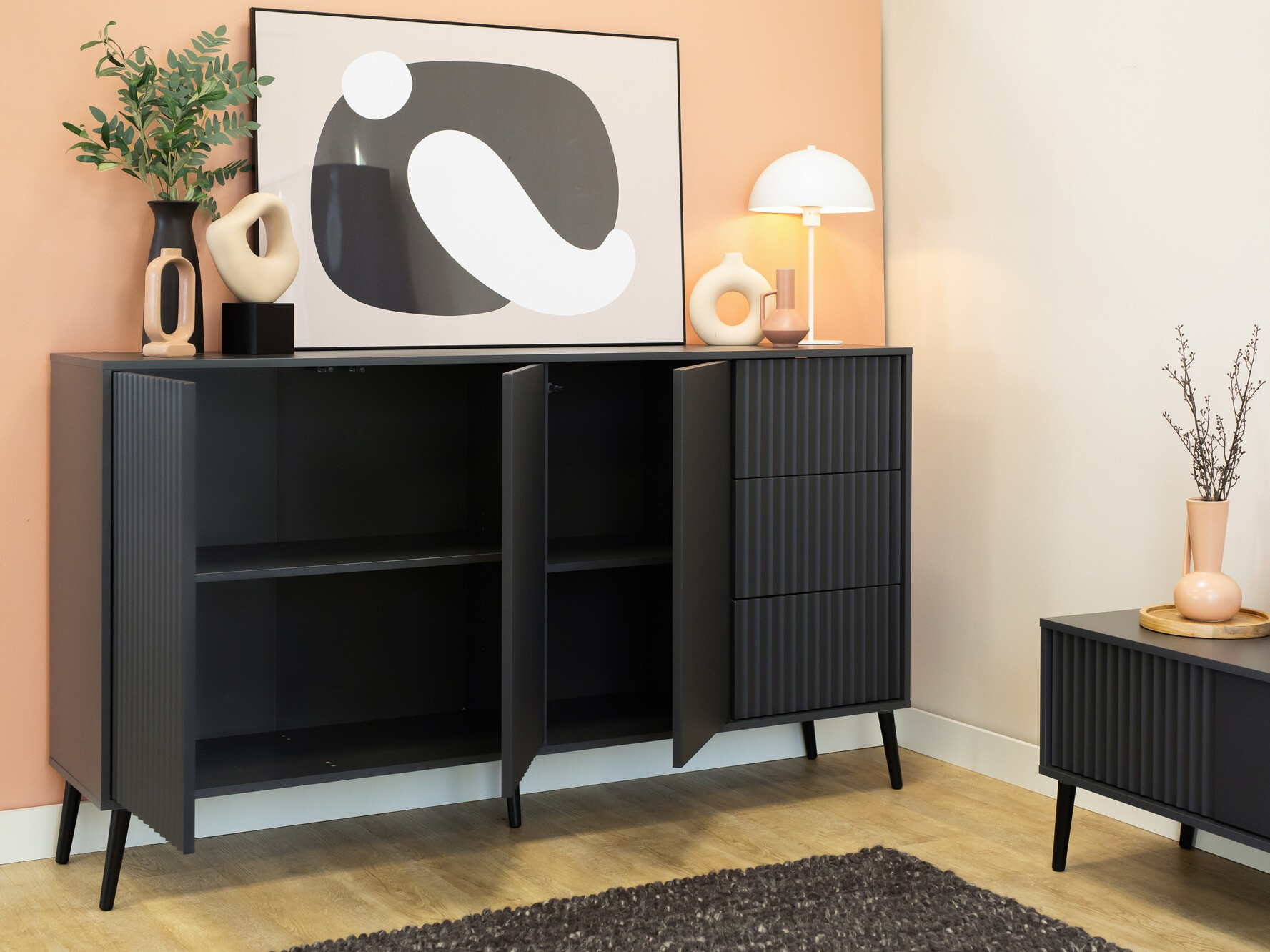 Kommode Cirferi 102 (Antracit)