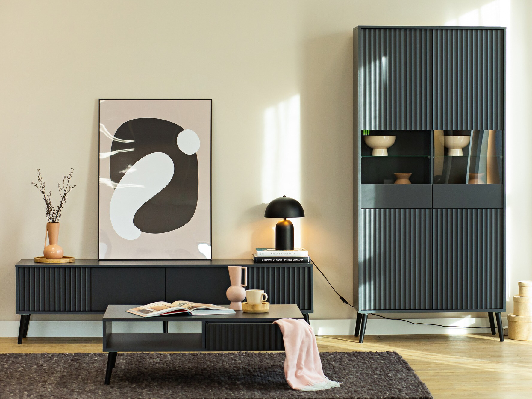 TV-bord Cirferi 105 (Antracit)