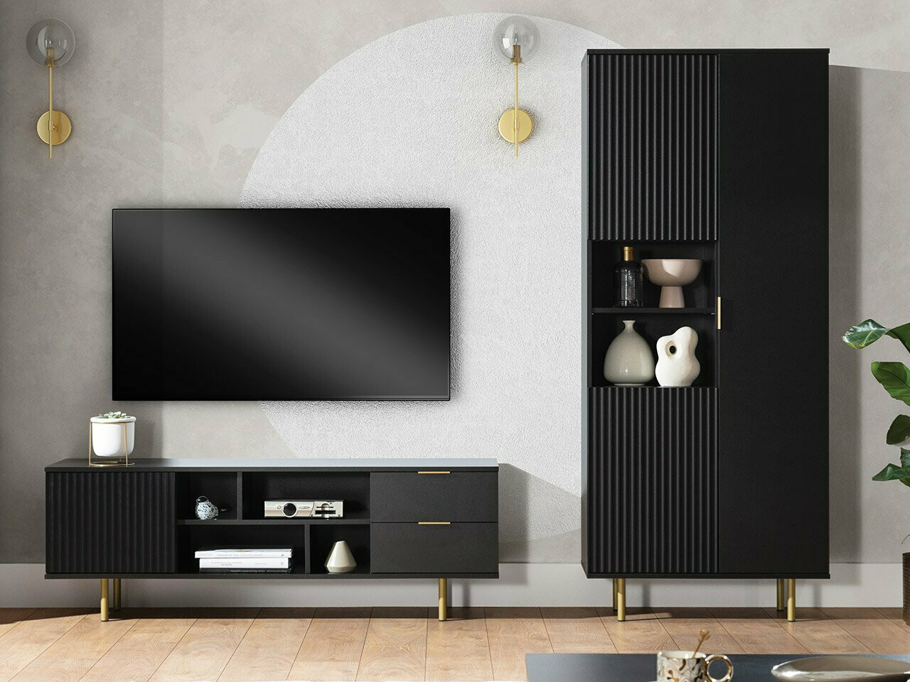 TV-bord Decus (Sort)