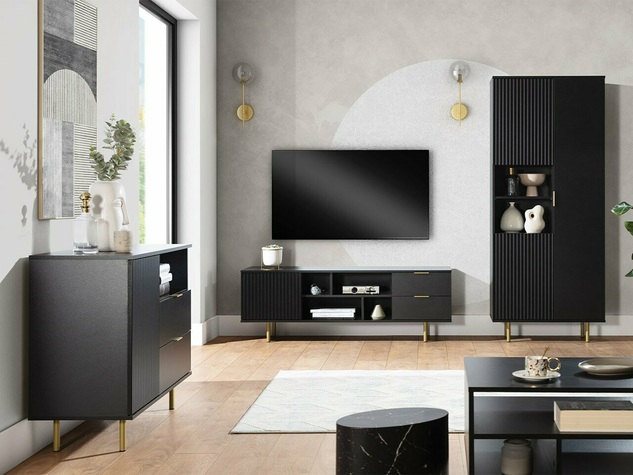TV-bord Decus (Sort)